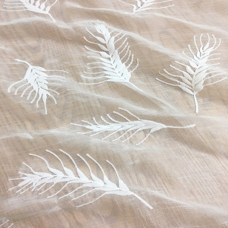 Embroidered Fabric Dress White Polyester Sequin Fabric for Women's Wea 5